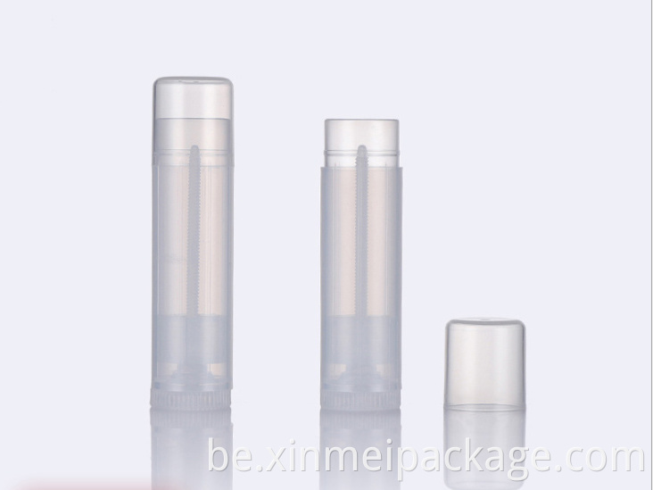 15 мл празрыстай бальзальнай трубкі для вуснаў 15ml clear lip balm tube